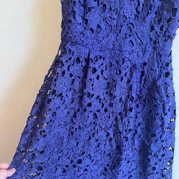 ASTR The Label Lace Crochet A Line Dress Purple Size Small - Picture 5 of 6
